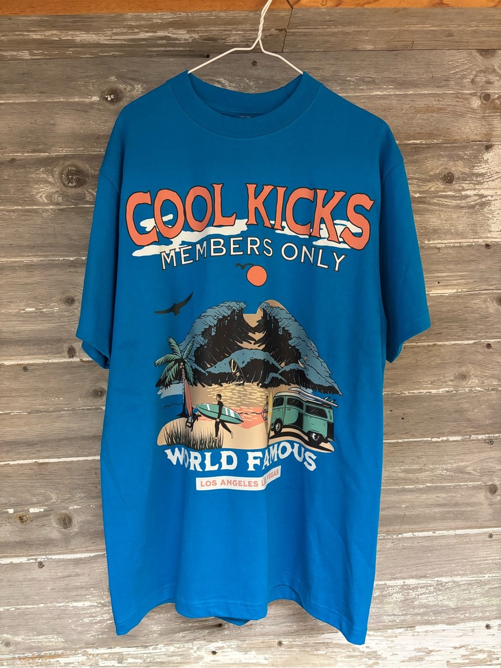 Members Only Blue "Cool Kicks" Short Sleeve Graphic Tee